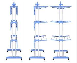 Багатоярусна сушарка для білизни, речей, одягу Garment rack with wheels складна.