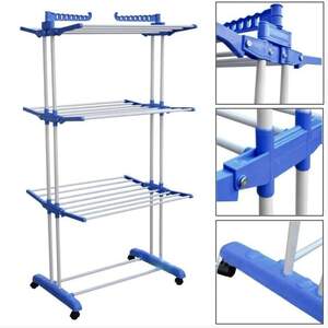 Багатоярусна сушарка для білизни, речей, одягу Garment rack with wheels складна.